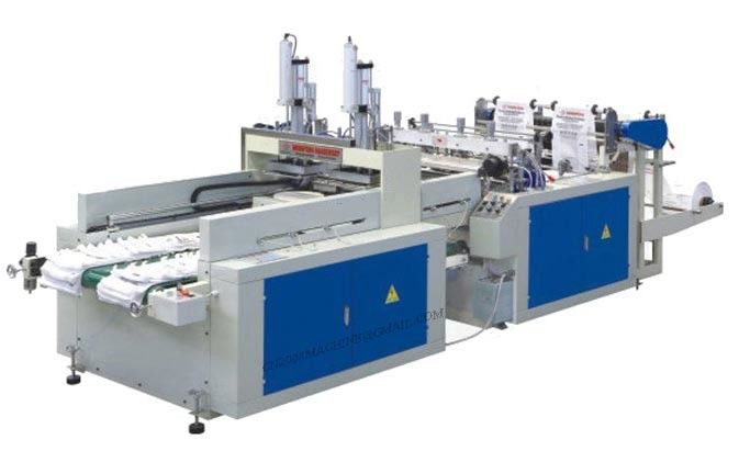 DZCX2 Series Computer Control Double Lines Full Automatic T-Shirt Bag Making Machin