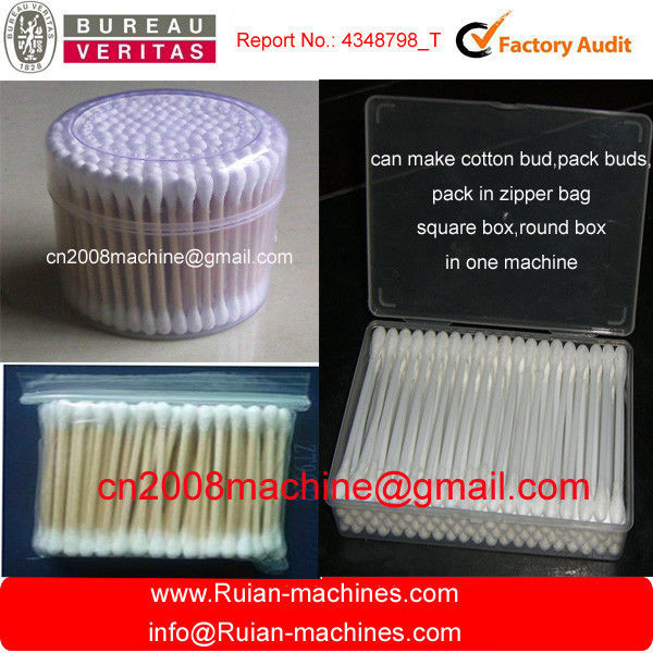 Full automatic Cotton swab making machine with drying,packing in one machine