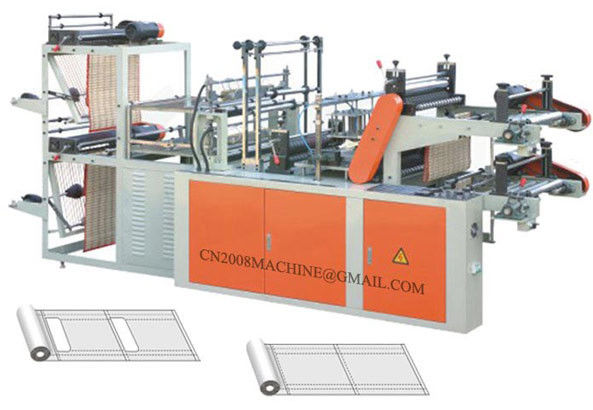 3-6.DZB Series Computer Control Double Layer T-Shirt And Flat Bag On Roll Bag Making Machine
