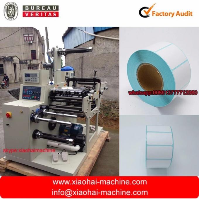 Rotary Sticker label die cutting machine with slitting function