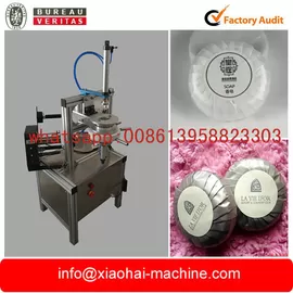 semi automatic round soap pleat type wrapping machine for hotel bath supplier