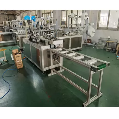 2020 90pcs/min Servo control 1+1 Automatic non woven surgical Disposable face mask making machine supplier