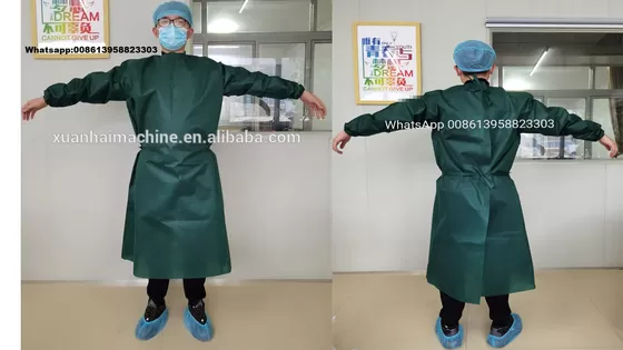 SMS Non woven surgical protection gown production line supplier