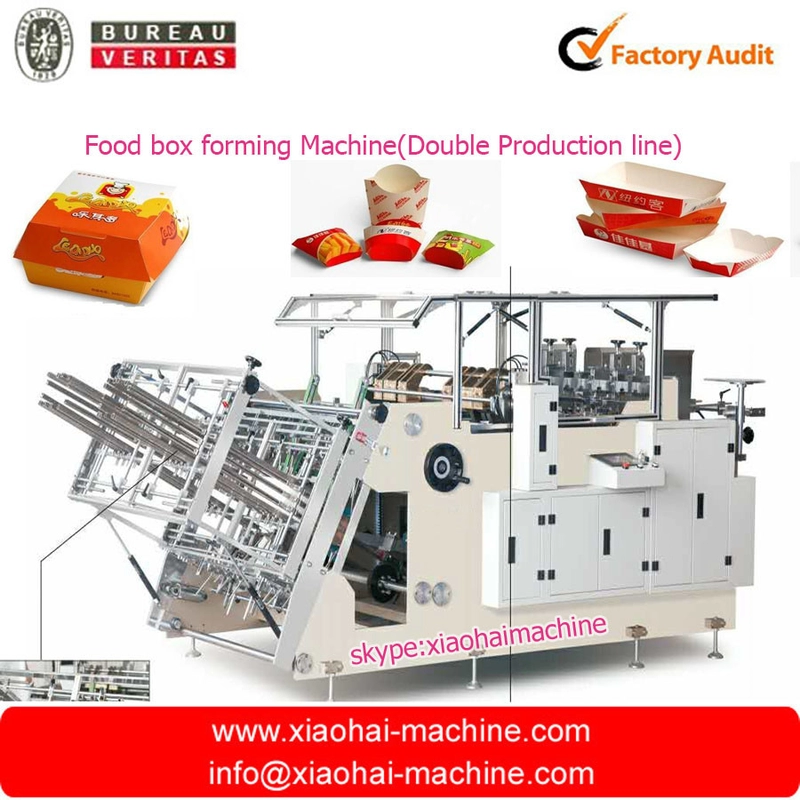 auto stereo carton box erecting Paper box making machine for food packing supplier