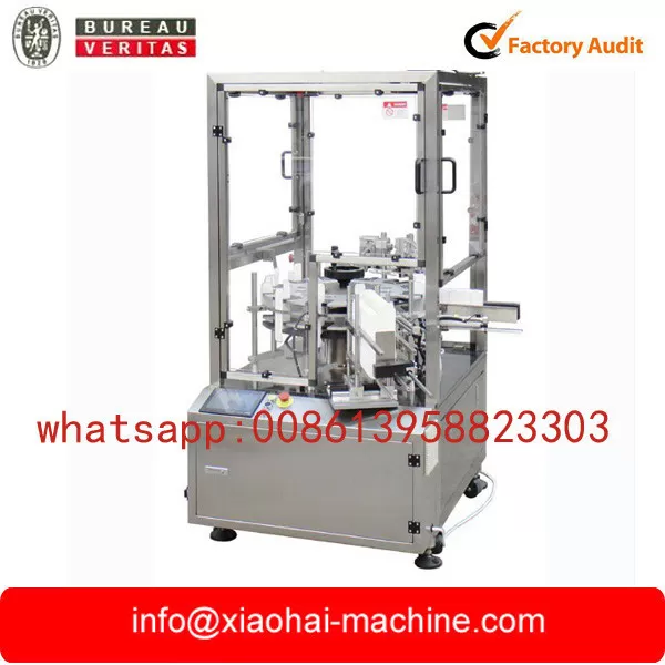 High speed Rotary Cartonning machine with hot melt glue system for coffee capsule supplier