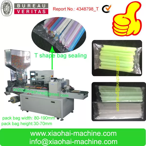 100pcs,200pcs Multi Pieces Drinking Straw Packing Machine supplier