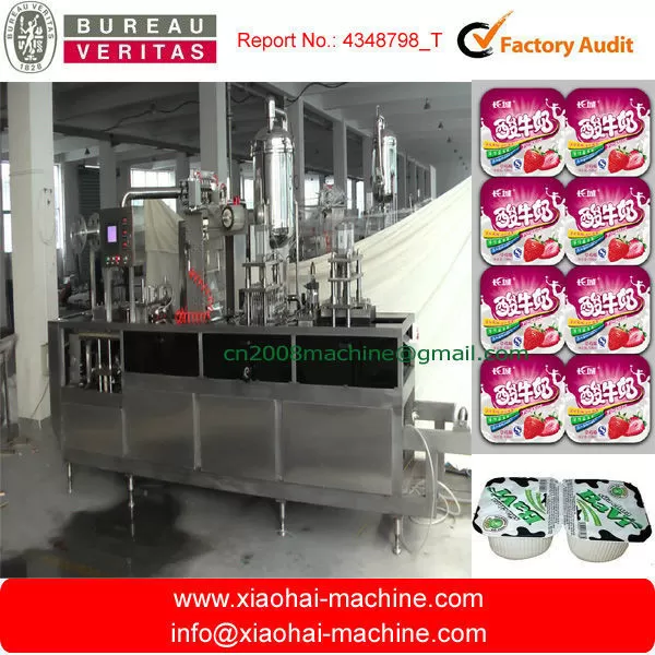 Full Automatic Yogurt Cup Forming filling Sealing Machine supplier
