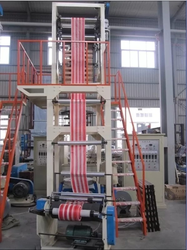SD Series Double Color Striped T-Shirt Bag Film Blowing Machine supplier