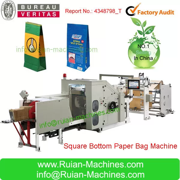 CY180 Roll feeding square bottom paper bag making machine supplier