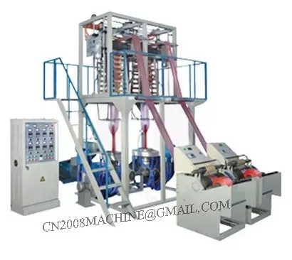 Single Screw Double Die Head Film Extruder supplier