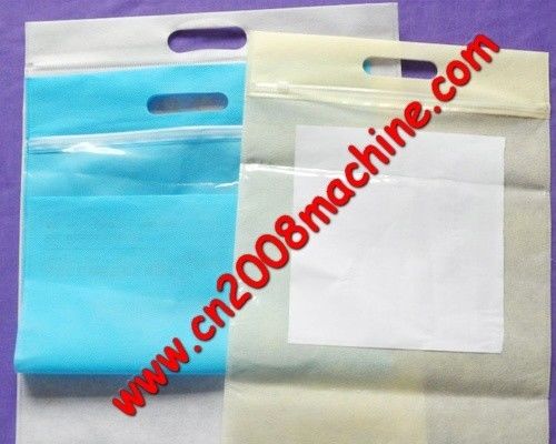 PE non woven zipper bag machine supplier